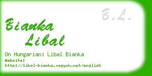 bianka libal business card